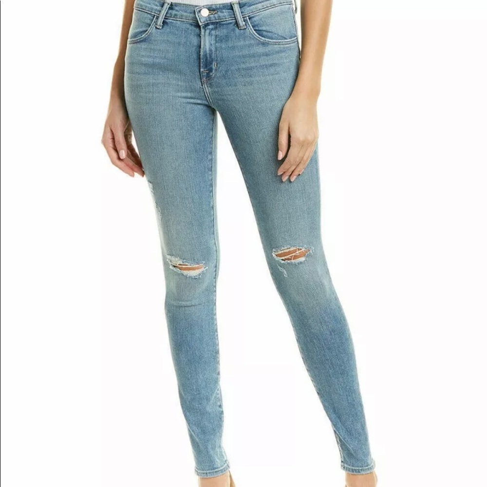 J Brand Surge Destruct Super Skinny Leg Jeans size 32 NWT $248